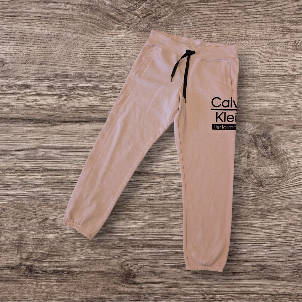 NWT Calvin Klein performance sweatpants WOMEN PINK POCKETS size XL